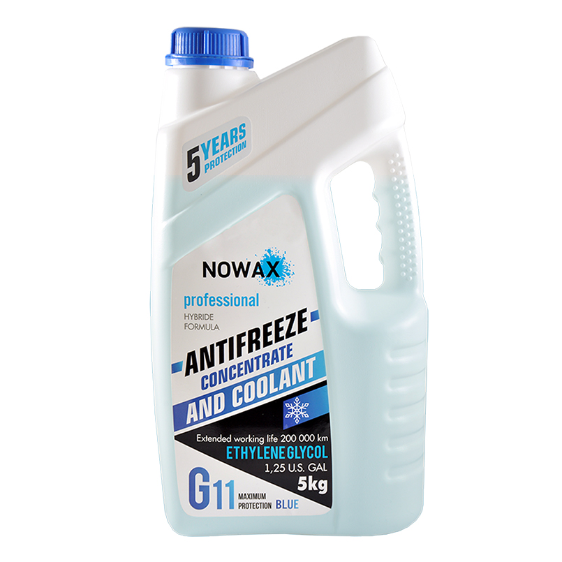 Антифриз NOWAX BLUE G11, синій 5 кг